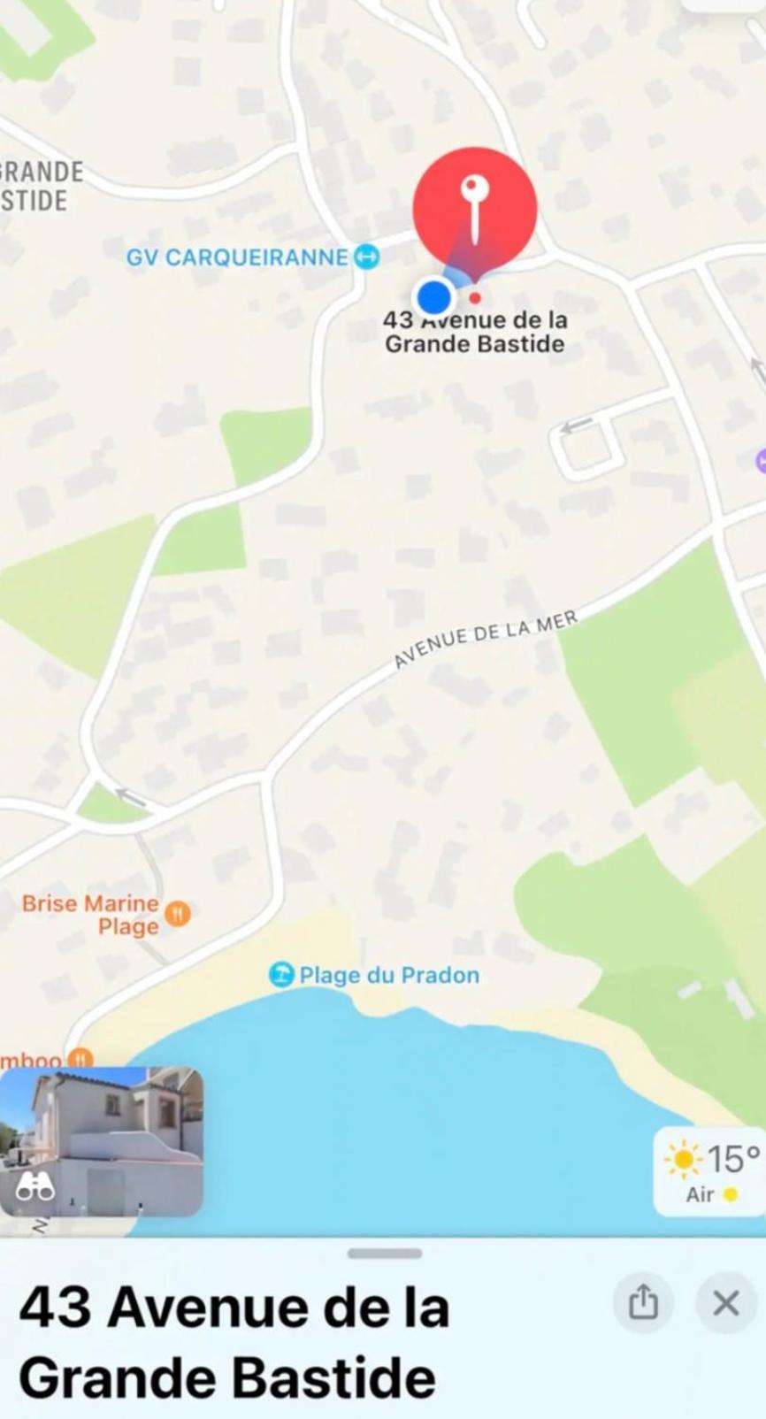 Charmant Bas De Villa Avec Terrasse A Proximite De La Plage Et Du Port Carqueiranne Kültér fotó